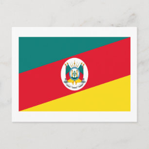 Rio Grande do Sul, Brasiliens Flagga Vykort