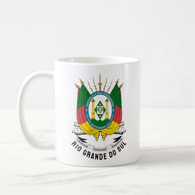 Rio Grande do Suls vapen - Brasilien Kaffemugg (Vänster)