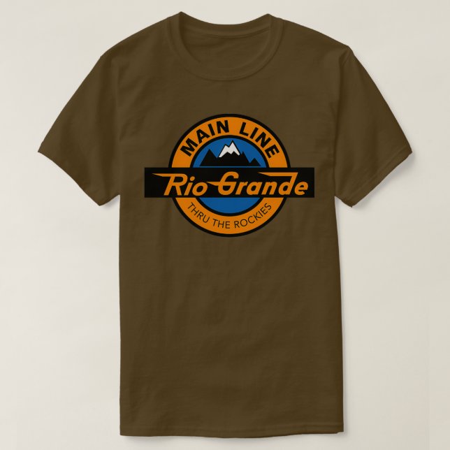 Rio Grande DRGW-Logotypen T Shirt (Design framsida)