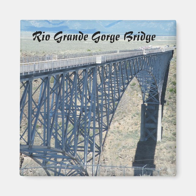 Rio Grande Gorge Bridge Magnet (Framsidan)