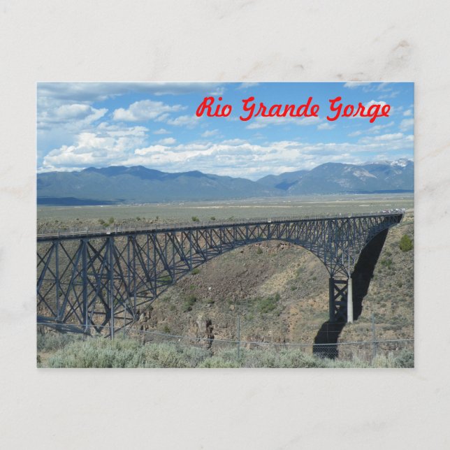 Rio Grande Gorge Bridge Vykort (Framsida)