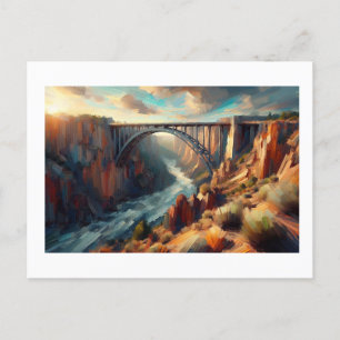 Rio Grande Gorge-bron i liggande, Vykort