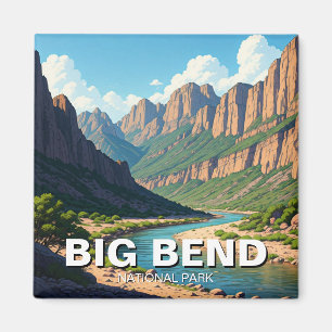Rio Grande i Big Bend National Park Travel Magnet