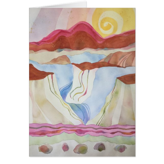 Rio Grande klyfta, söder av Taos, NM Hälsningskort (Framsidan)