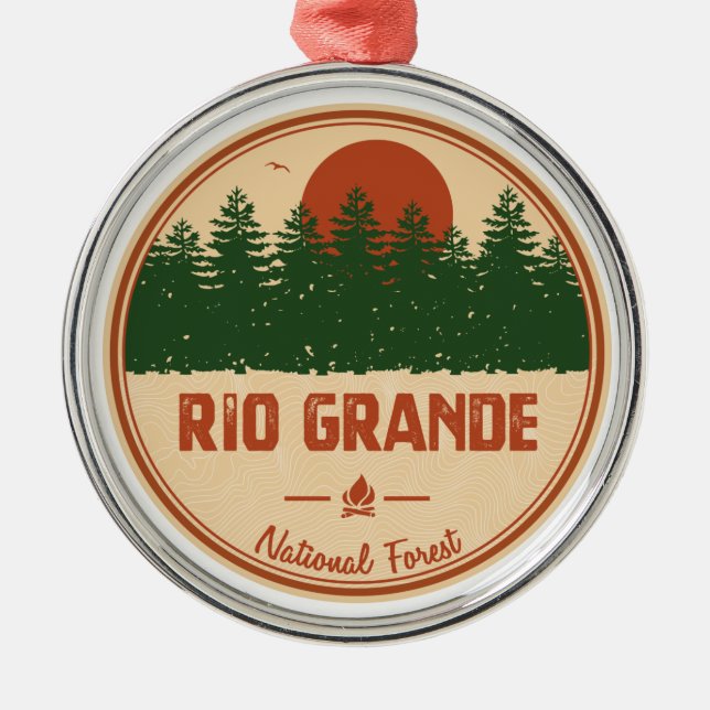 Rio Grande National Forest Julgransprydnad Metall (Framsidan)
