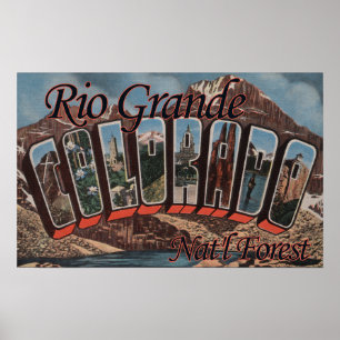 Rio Grande nationalskog, Colorado Poster