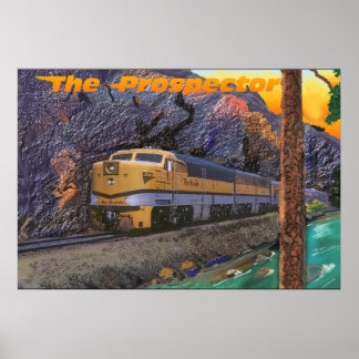 Rio Grande Prospector i Royalet Gorge Poster