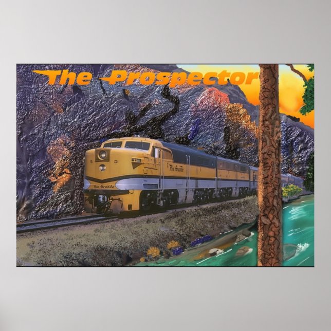 Rio Grande Prospector i Royalet Gorge Poster (Framsidan)