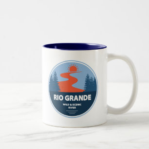 Rio Grande Vild och Scenen River Två-Tonad Mugg