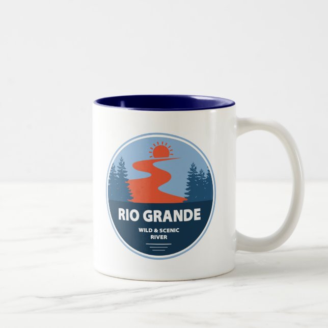 Rio Grande Vild och Scenen River Två-Tonad Mugg (Höger)