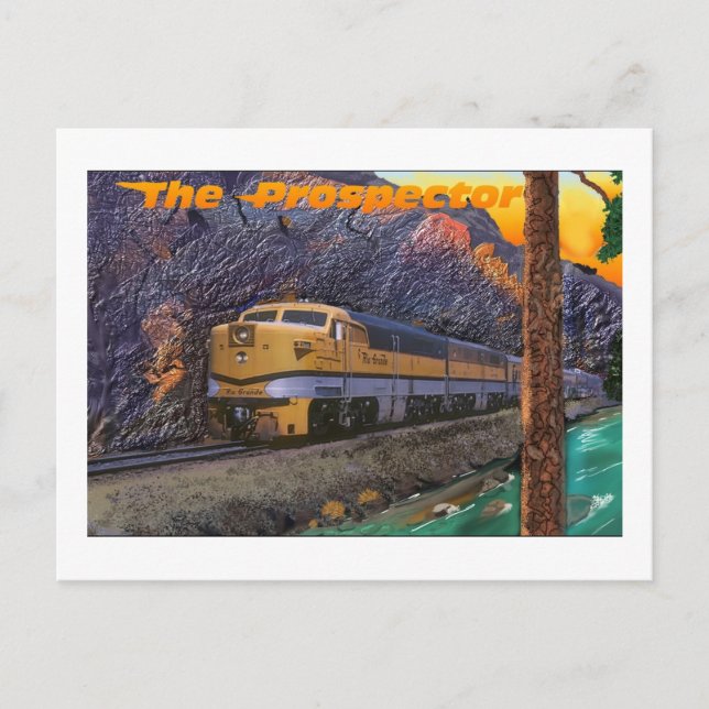 Rio Grande's Prospector i Royalet Gorge Vykort (Framsida)