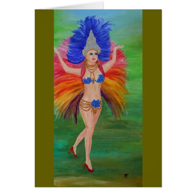 Rio karneval hälsningskort (Framsidan)