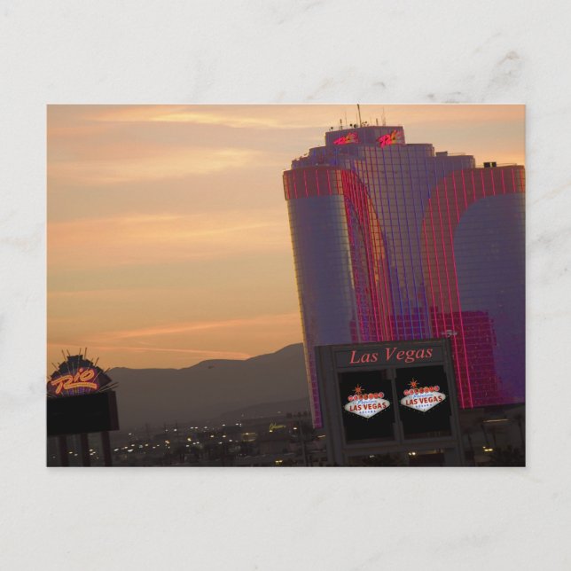 Rio Las Vegas Sunset-vykort Vykort (Framsida)
