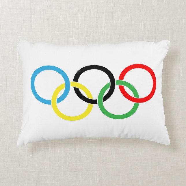 "Rio Olympics Nature Vector Pillow" Prydnadskudde (Framsidan)