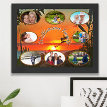 Rio Pitillal Familjefoto Collage 2009 Konsttryck