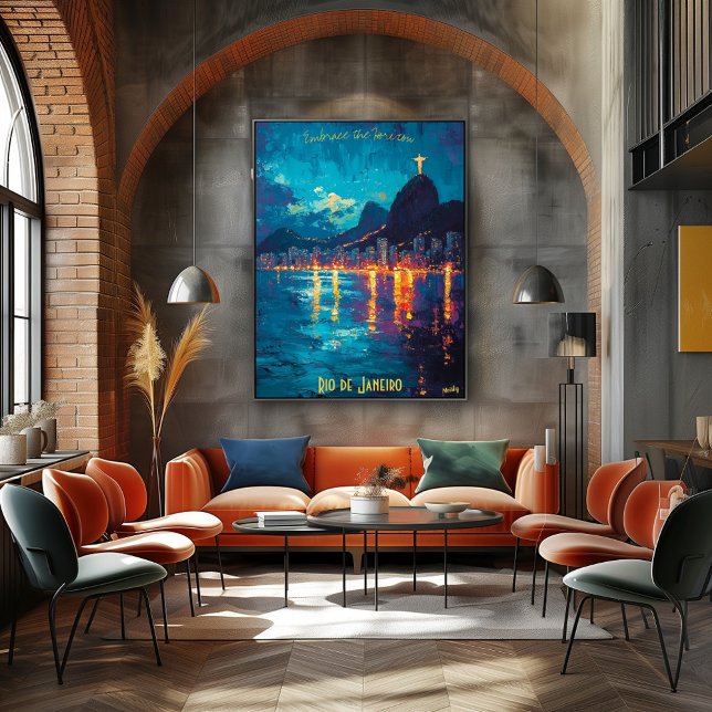 Rio Radiance - Kristus Redeemer Reflection Poster (Skapare uppladdad)