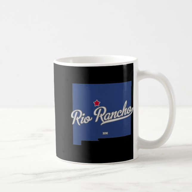 Rio Rancho New Mexico Nm Karta  Kaffemugg (Höger)