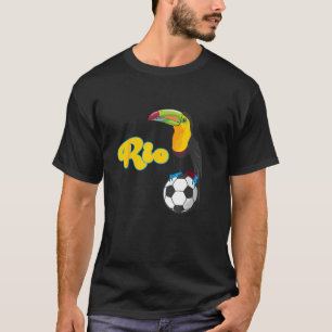 Rio Soccer Tropical Bird Sport Brasilien Inspired T Shirt
