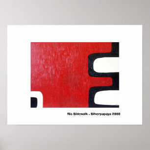 Rio trottoar. Silverpapaya 2000 Poster