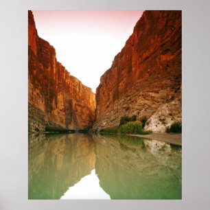 Rioet Grande, stor krökning NP, Texas Poster