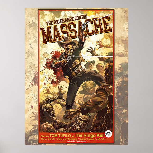 Riogrande Zombie-massakern Poster (Framsidan)