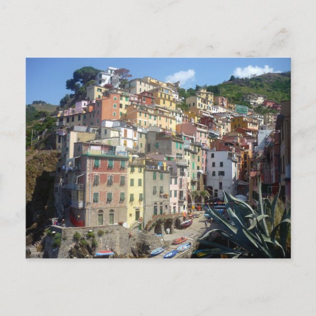 riomaggiore backe vykort (Framsida)