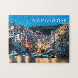 Riomaggiore Cinque Terre La Spezia Italien Panoram Pussel