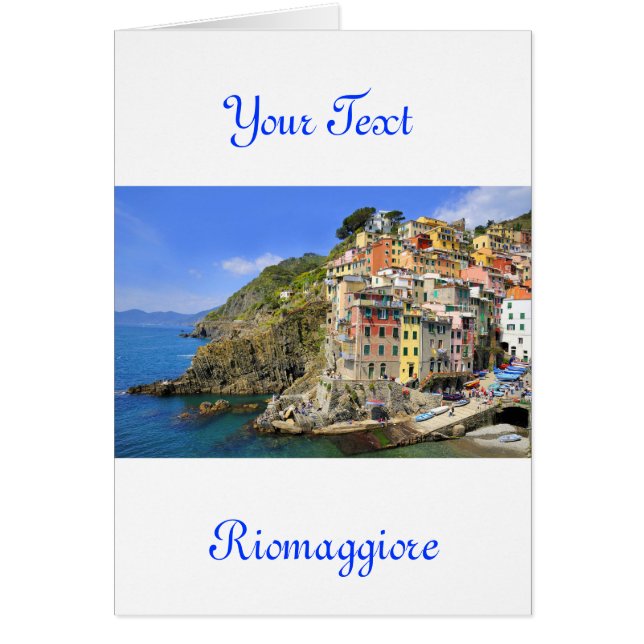 Riomaggiore, Cinqueterre Hälsningskort (Framsidan)