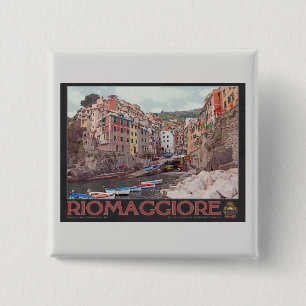 Riomaggiore hamn (svarten) knapp