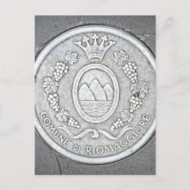 Riomaggiore, Italia - filmkortet "Cinque Terre Pos Vykort (Framsida)