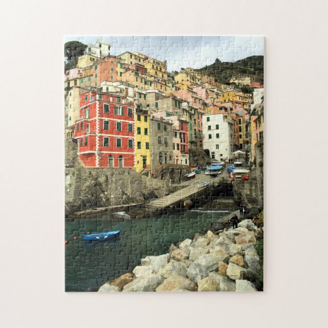 Riomaggiore, Italien - Cinque Terre -11 x 14 inch Pussel (Vertikal)
