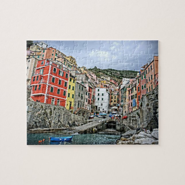 Riomaggiore, Italien - Cinque Terre - 8 x 10 - 110 Pussel (Horisontell)