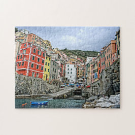 Riomaggiore, Italien - Cinque Terre Puzzle Pussel