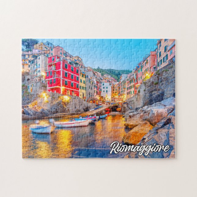Riomaggiore, Italien Pussel (Horisontell)