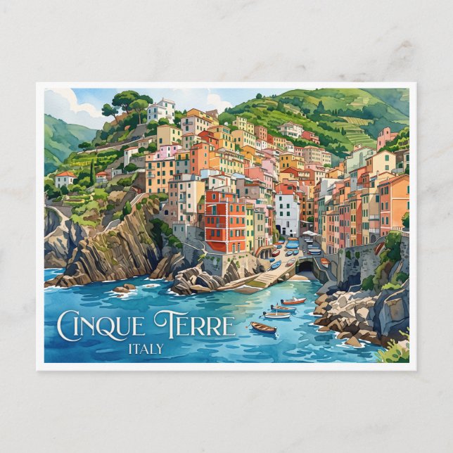 Riomaggiore Italien Vykort (Framsida)