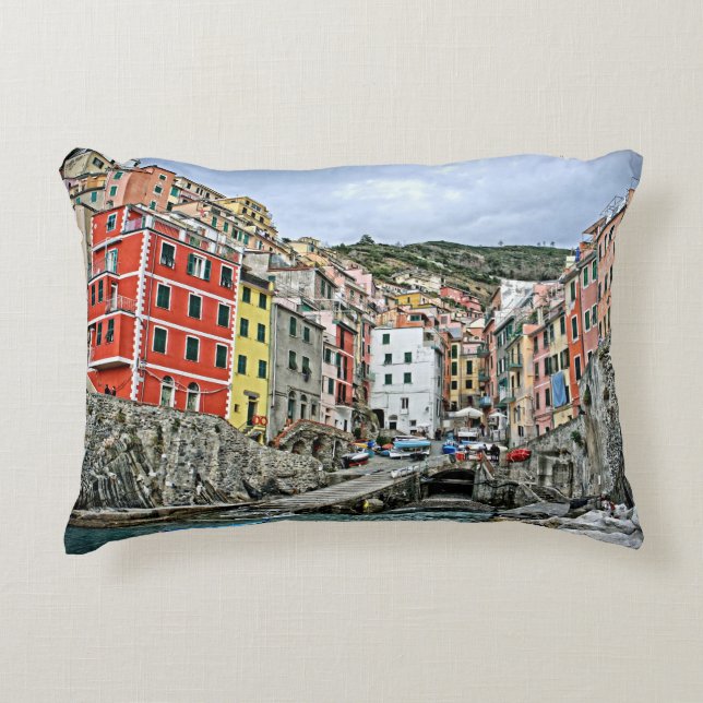 Riomaggiore, Italiens accent Pillow Prydnadskudde (Framsidan)