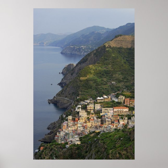 Riomaggiore och Cinque Terre, Italien Poster (Framsidan)