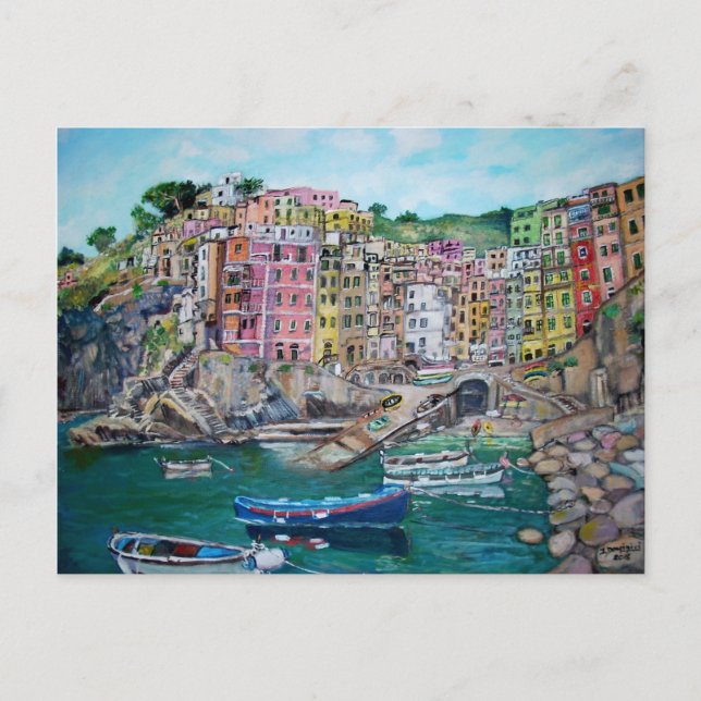 Riomaggiore - vykort (Framsida)