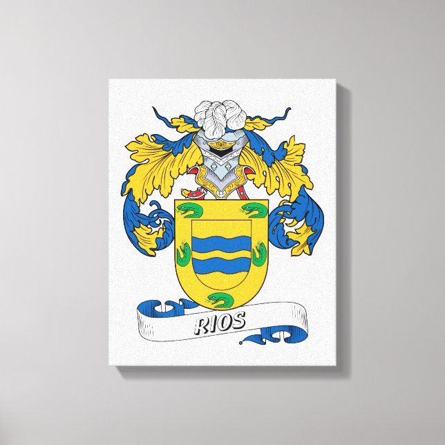 Rios Family Crest Canvastryck (Framsida)