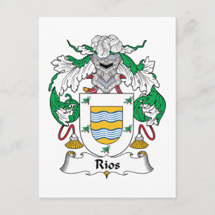 Rios Family Crest Vykort