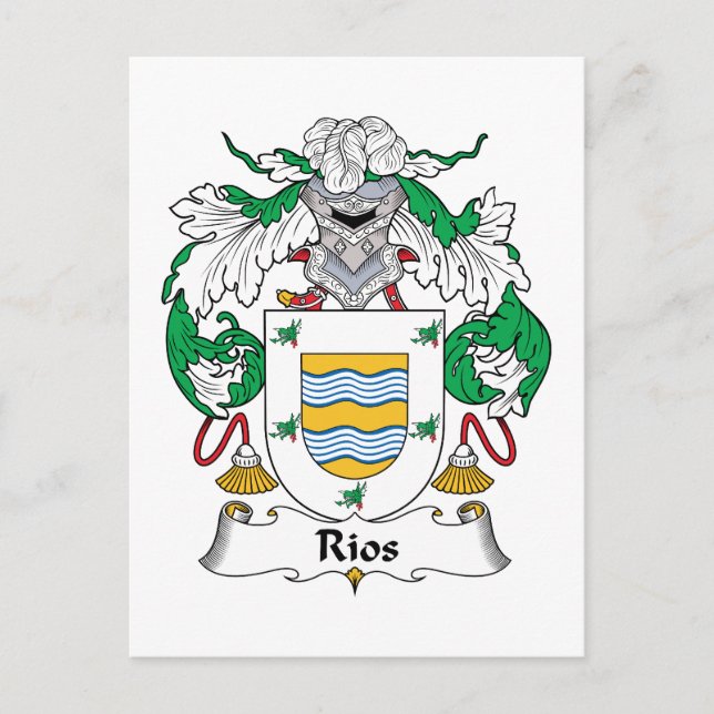 Rios Family Crest Vykort (Framsida)