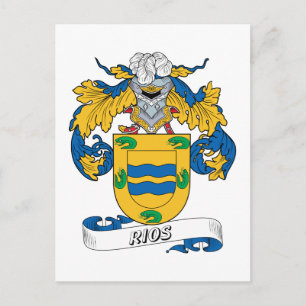 Rios Family Crest Vykort