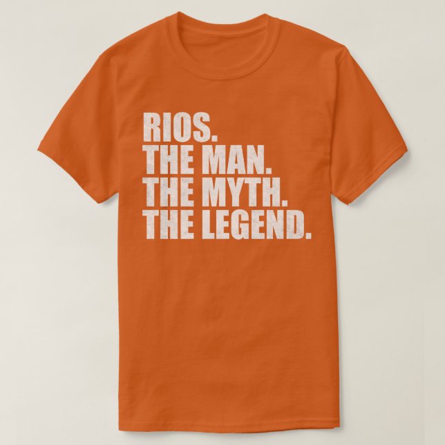 Rios Rios Familj namn Rios efternamn Rios efternam T Shirt (Design framsida)