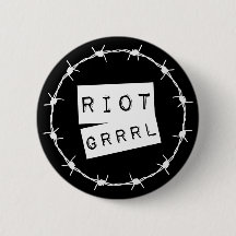 Riot Grrl Grunge Button Badge