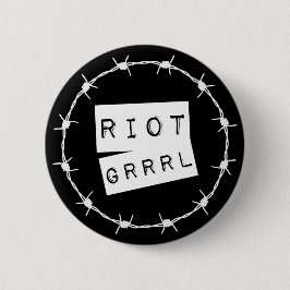 Riot Grrl Grunge Button Badge Knapp