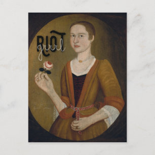Riot Grrrl Girl Vykort