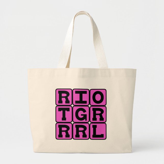 Riot Grrrl, musikgenre Jumbo Tygkasse (Framsidan)