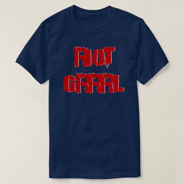 Riot grrrrl t shirt (Design framsida)