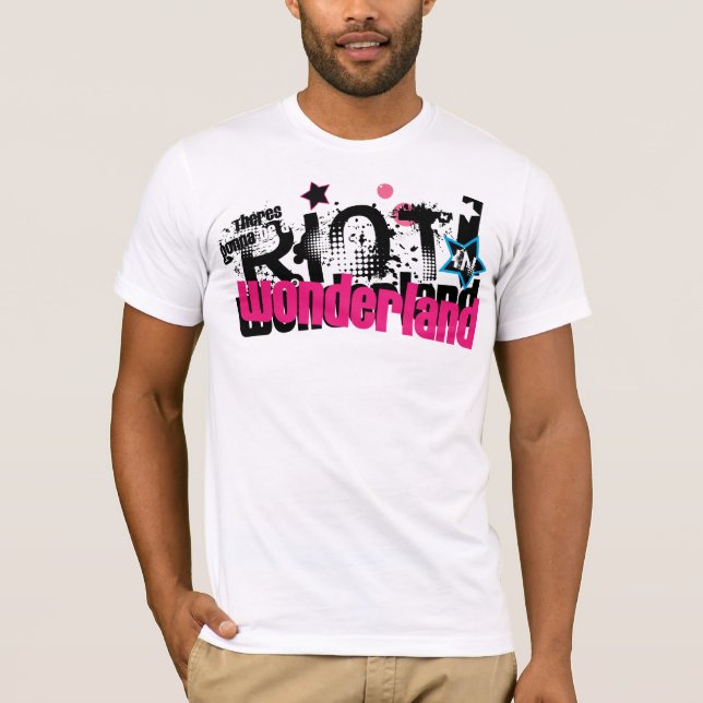Riot i Wonderland T Shirt (Framsida)