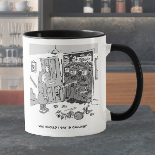Riot Police Raid a Egendom - Funny Police Theme Mugg